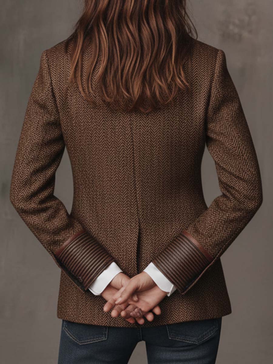 Gisèle | Blazer con Apliques Estampados de Espiga