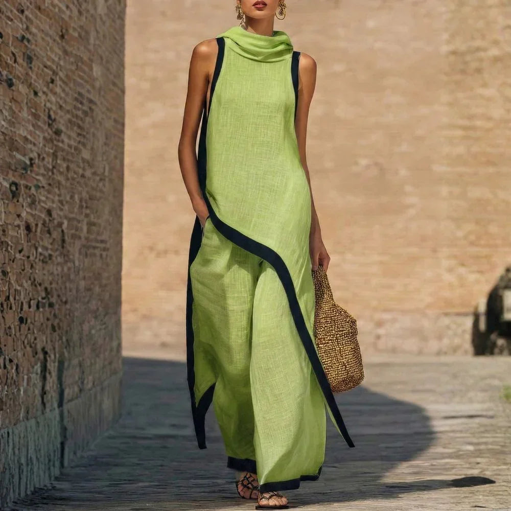 Conjunto efecto lino minimalista Nadia