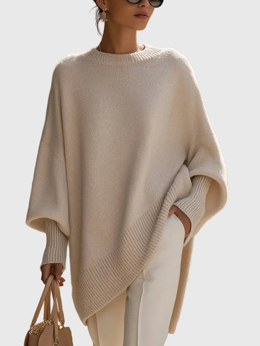 Jersey oversize de punto con cuello redondo Ximena