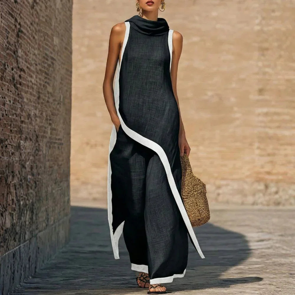 Conjunto efecto lino minimalista Nadia