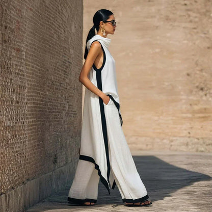 Conjunto efecto lino minimalista Nadia