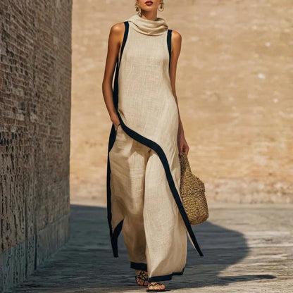 Conjunto efecto lino minimalista Nadia
