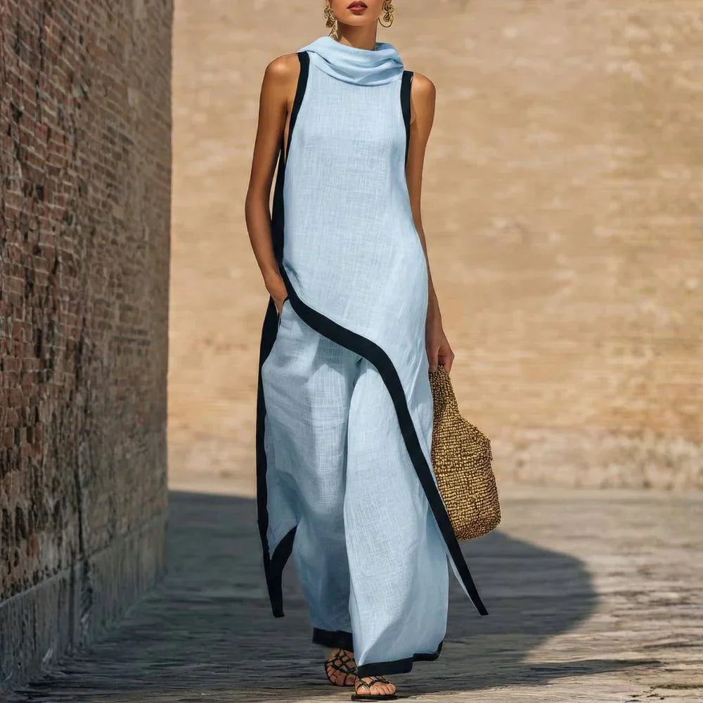 Conjunto efecto lino minimalista Nadia