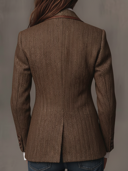 Gisèle | Blazer con Apliques Estampados de Espiga