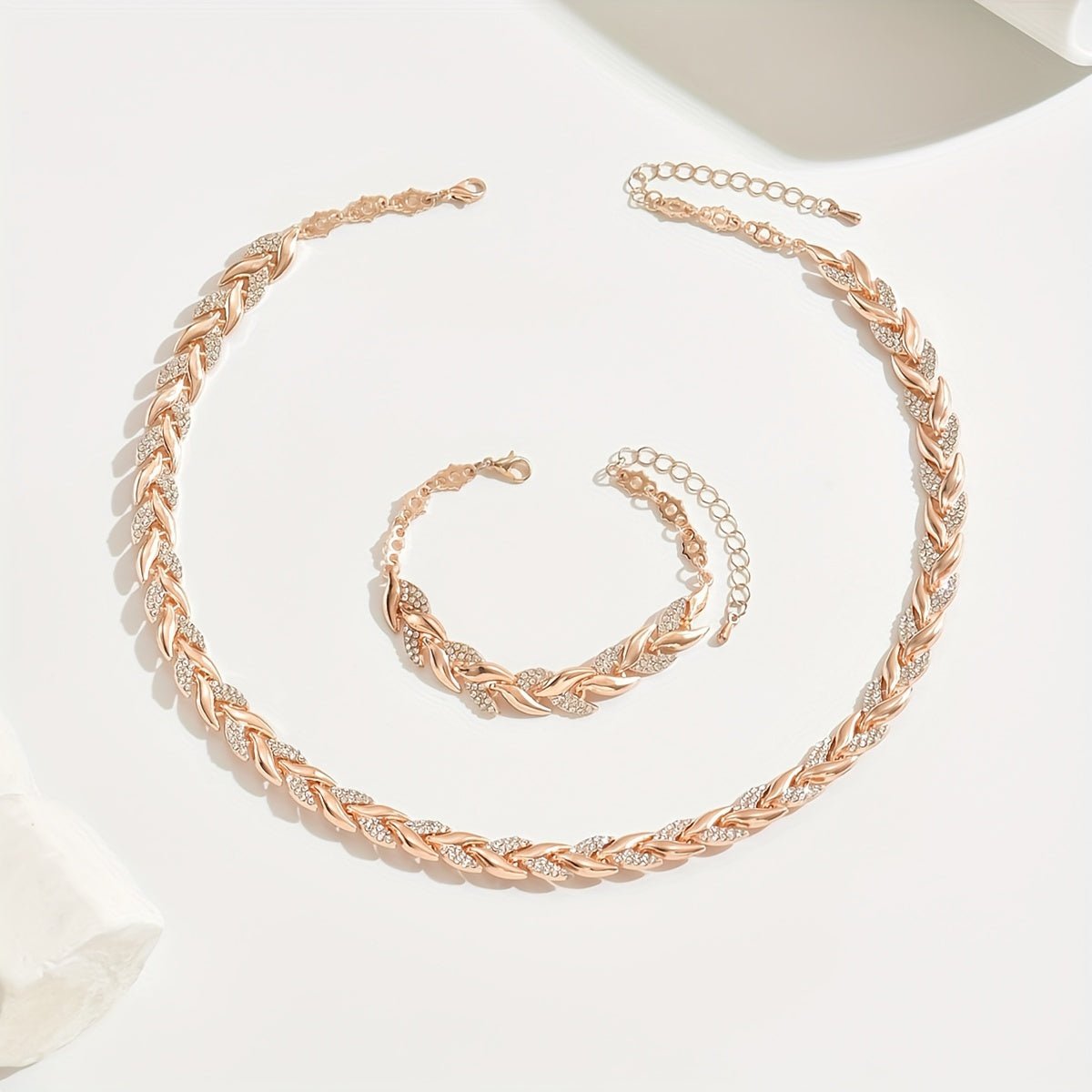 Conjunto de joyas con cristales