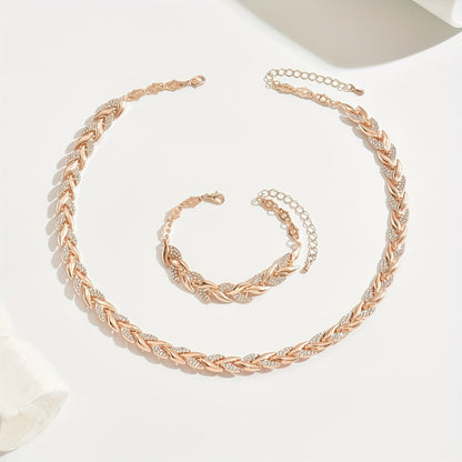 Conjunto de joyas con cristales