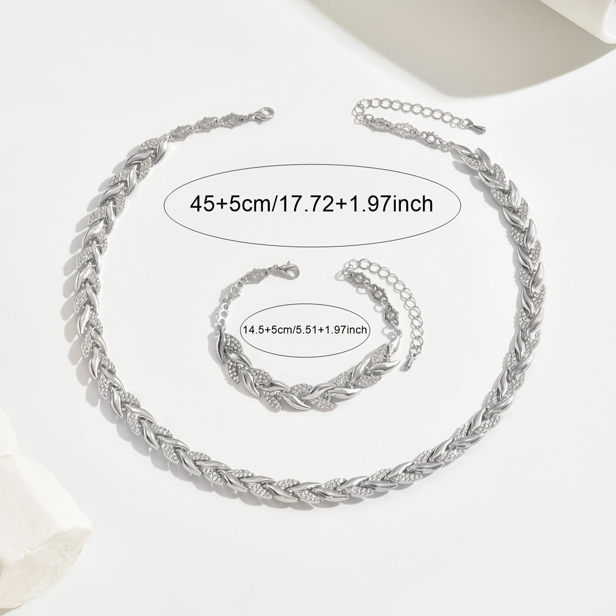 Conjunto de joyas con cristales