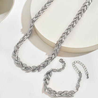 Conjunto de joyas con cristales