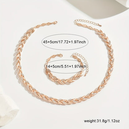 Conjunto de joyas con cristales