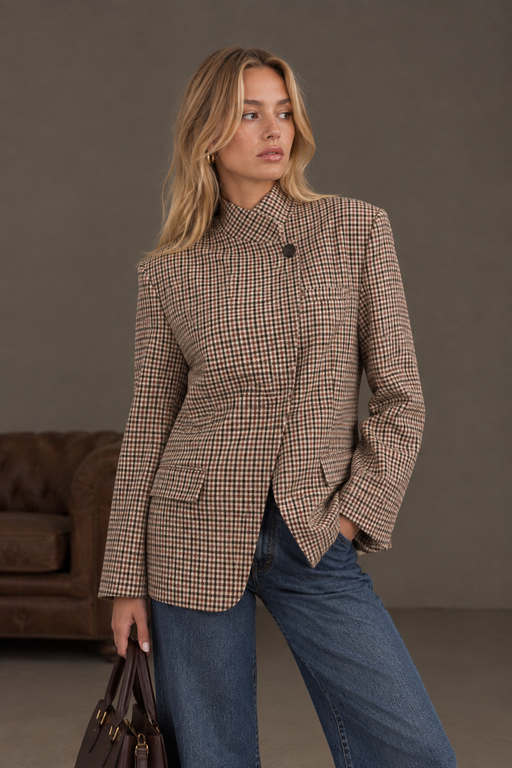 Blazer cruzada abierta Alessia