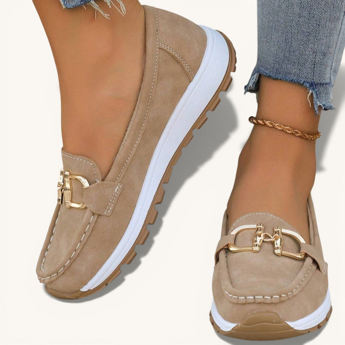 Mocasines con plataforma y hebilla Mari Nati