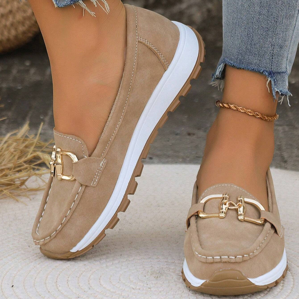 Mocasines con plataforma y hebilla Mari Nati