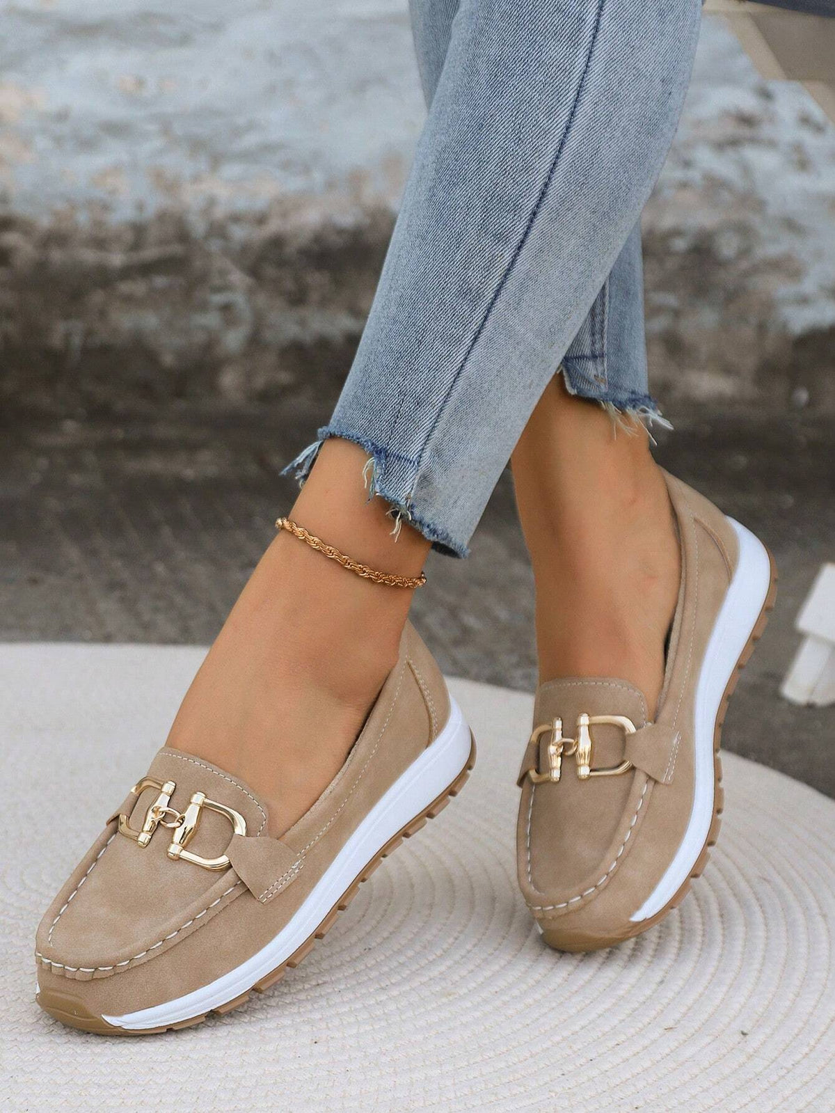 Mocasines con plataforma y hebilla Mari Nati