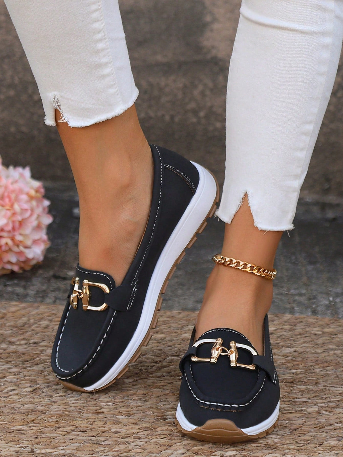 Mocasines con plataforma y hebilla Mari Nati