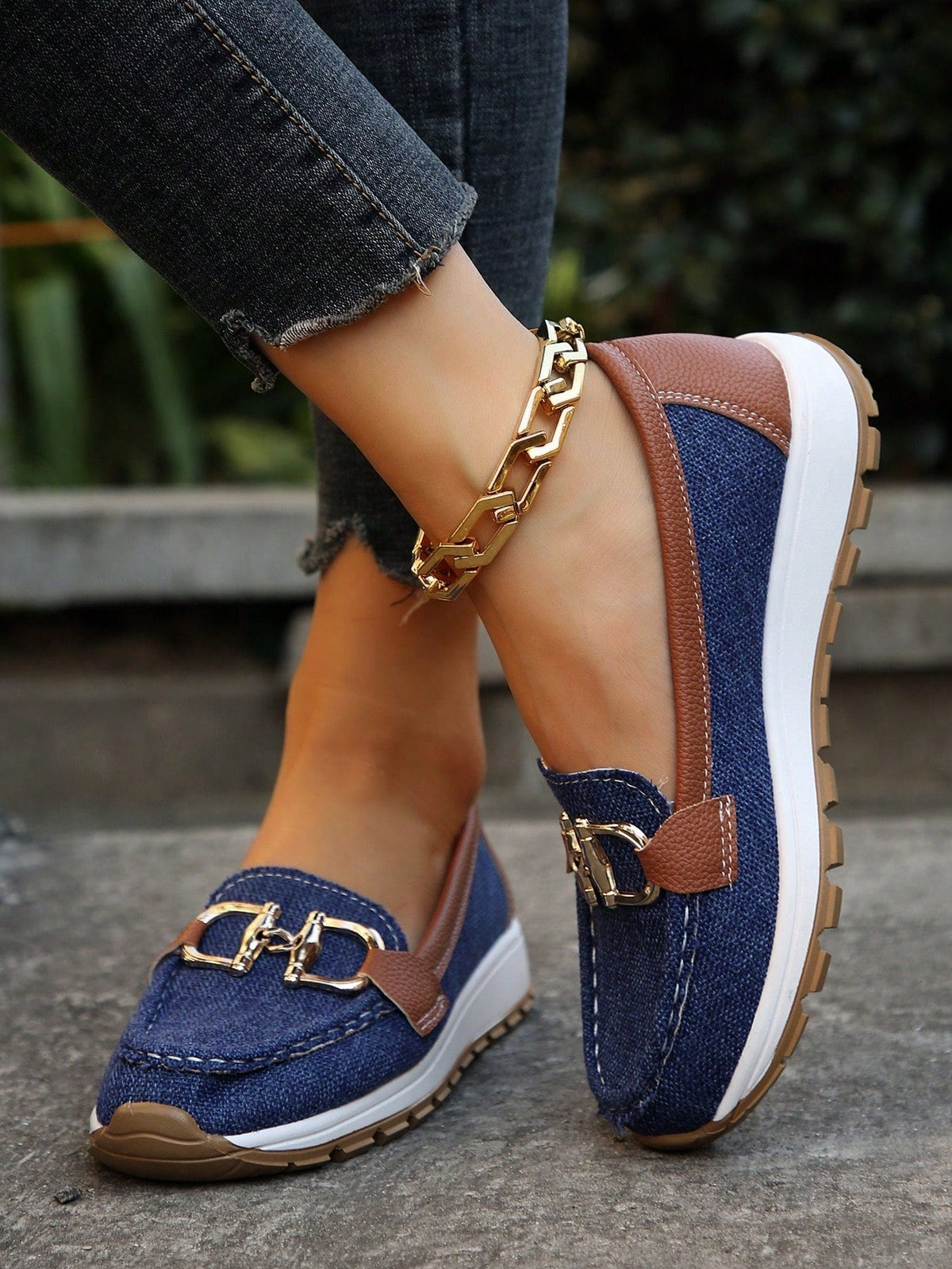 Mocasines con plataforma y hebilla Mari Nati
