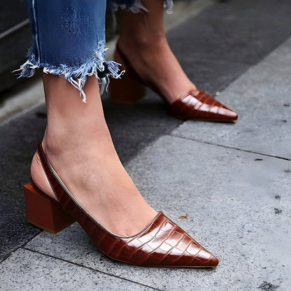 Zapatos de tacón con puntera ancha Mari Feli