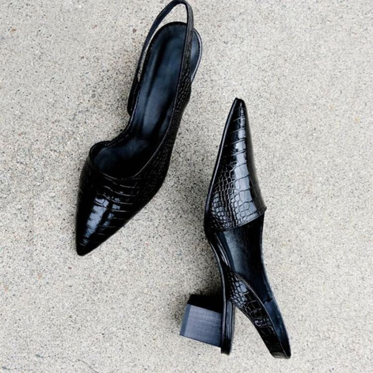 Zapatos de tacón con puntera ancha Mari Feli