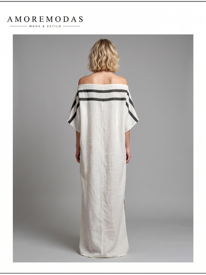 Vestido con mangas murciélago Aveline