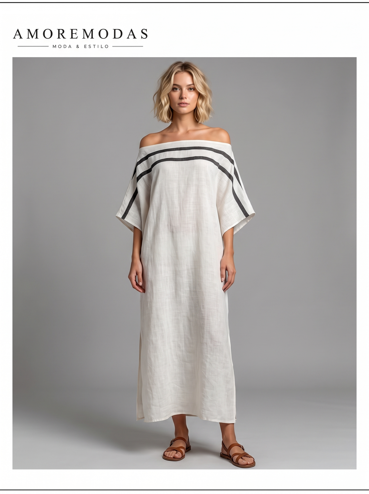 Vestido con mangas murciélago Aveline