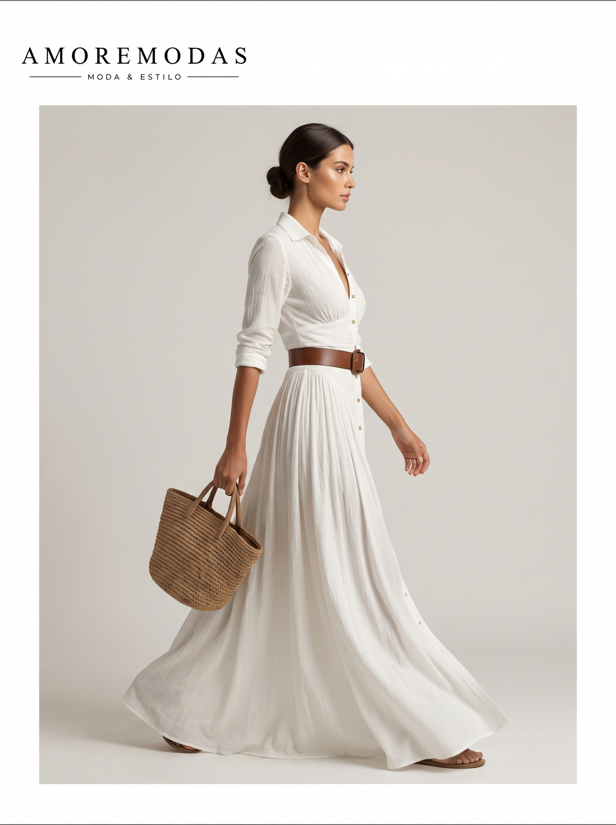 Vestido Lily - vista lateral en movimiento
