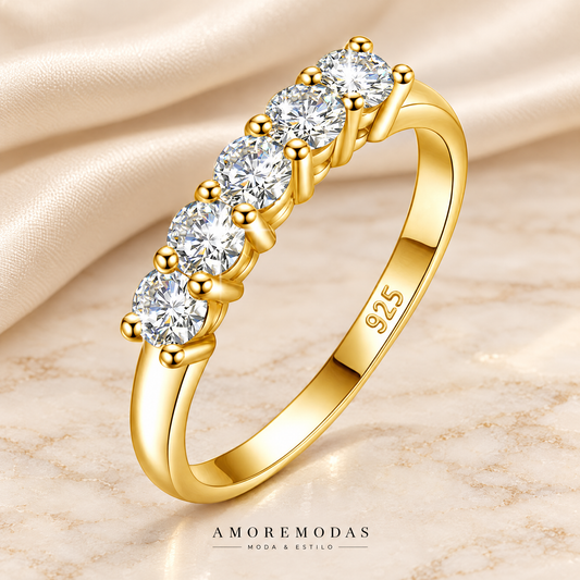 Anillo de compromiso con moissanita AMOREMODAS