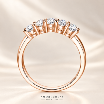 Anillo de compromiso con moissanita AMOREMODAS