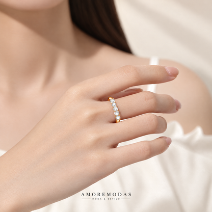 Anillo de compromiso con moissanita AMOREMODAS