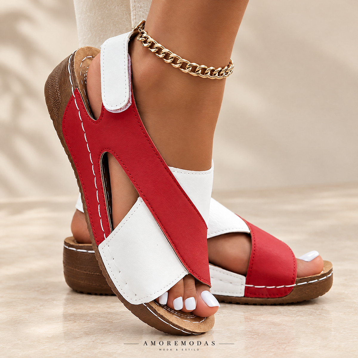 Sandalias de Cuña Suaves y Ligeras