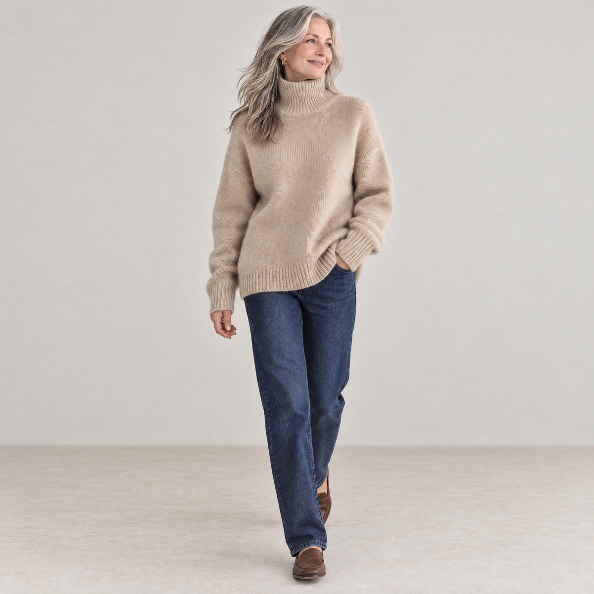 Jersey de cuello alto Amparo