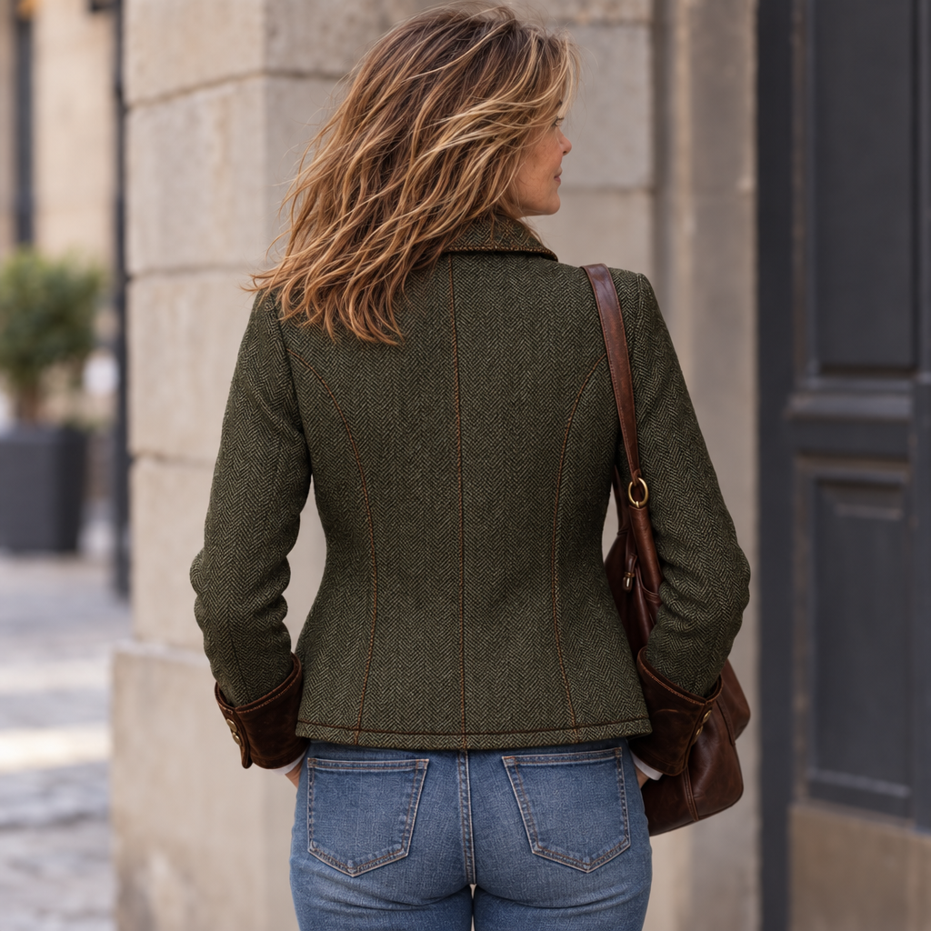 Dolores - Blazer de Sarga con Ribete