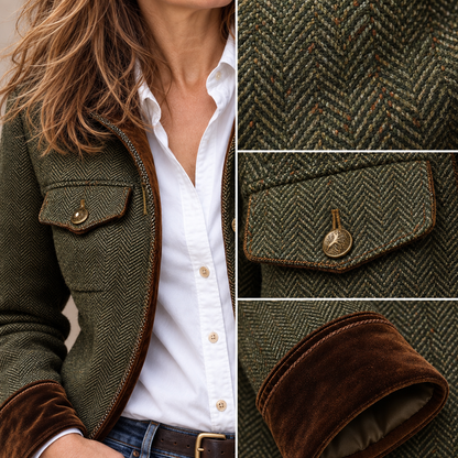Dolores - Blazer de Sarga con Ribete