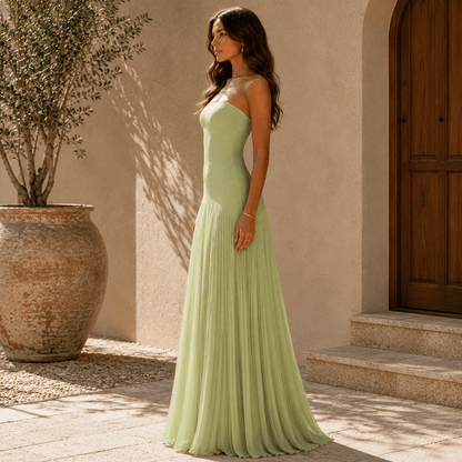 Vestido con hombros descubiertos Francesca