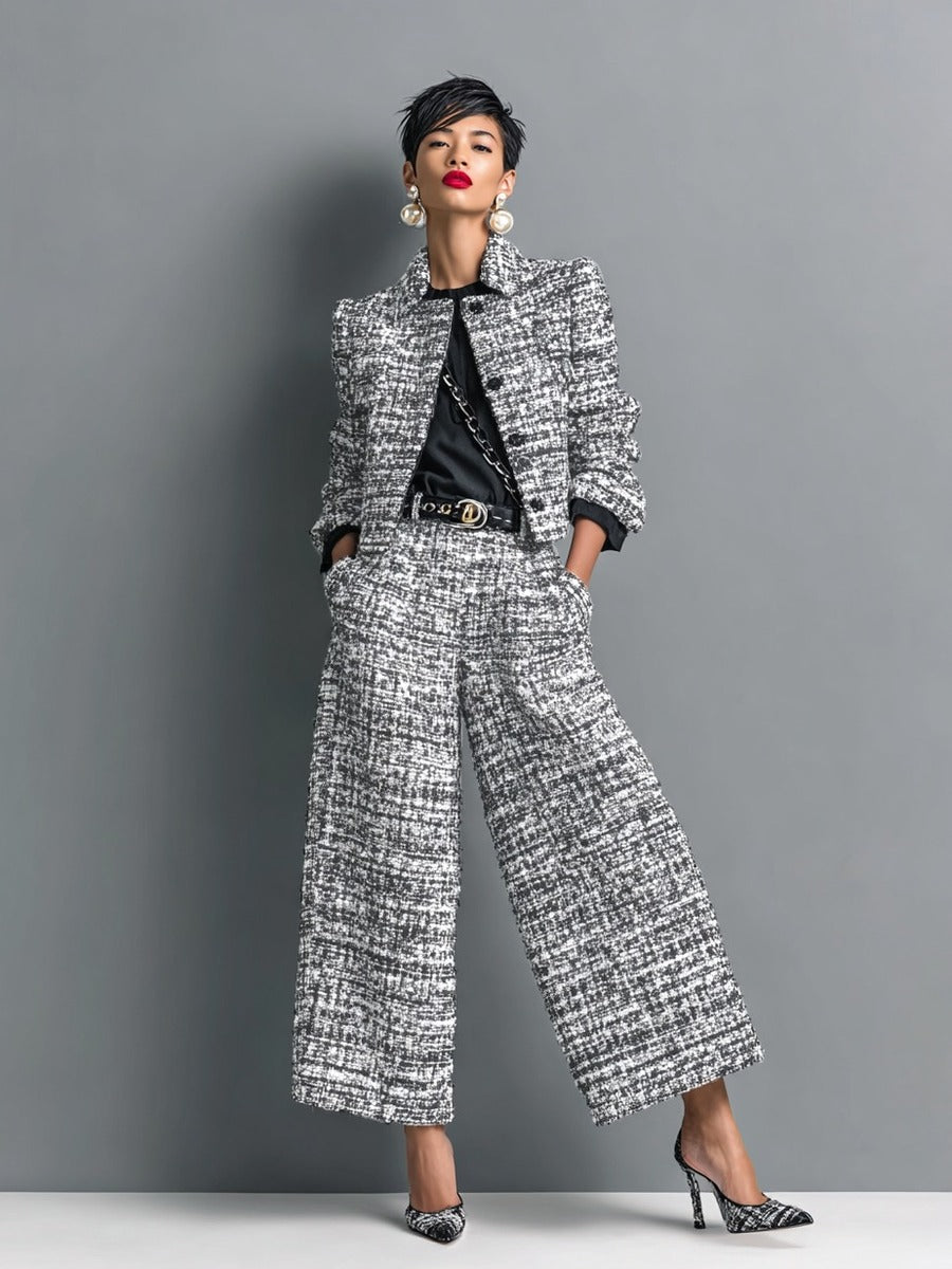Concepción | Conjunto Tweed con Pantalón