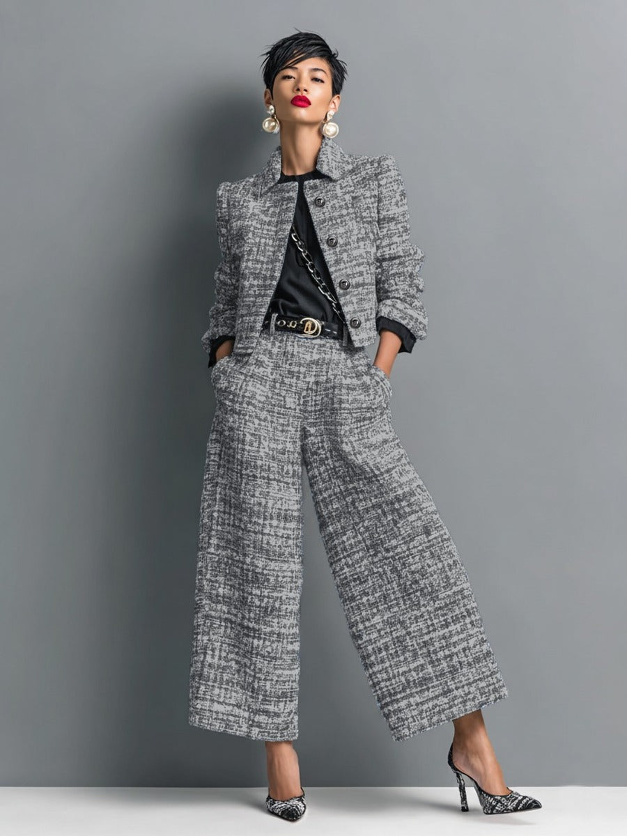 Concepción | Conjunto Tweed con Pantalón
