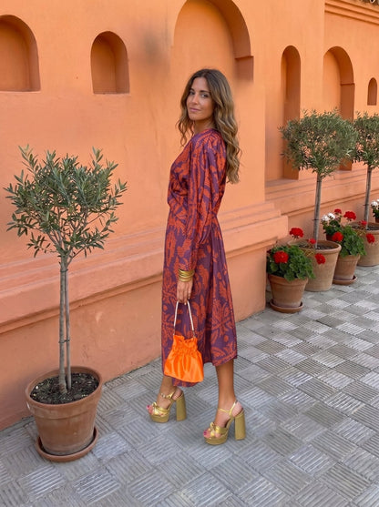 Vestido midi estampado Laura