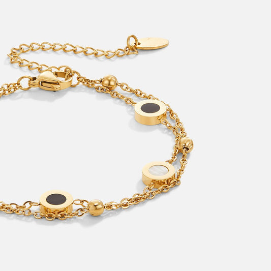 Pulsera de cuentas blancas Ester