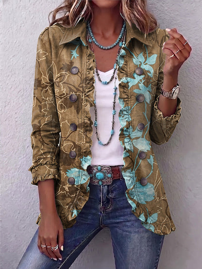 Chaqueta floral degradado Salud