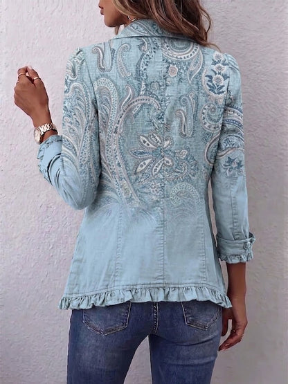 Chaqueta cachemira vintage con volantes Angustias
