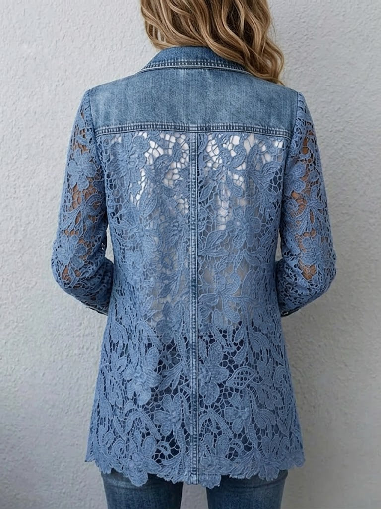 Blazer con encaje floral Alicia