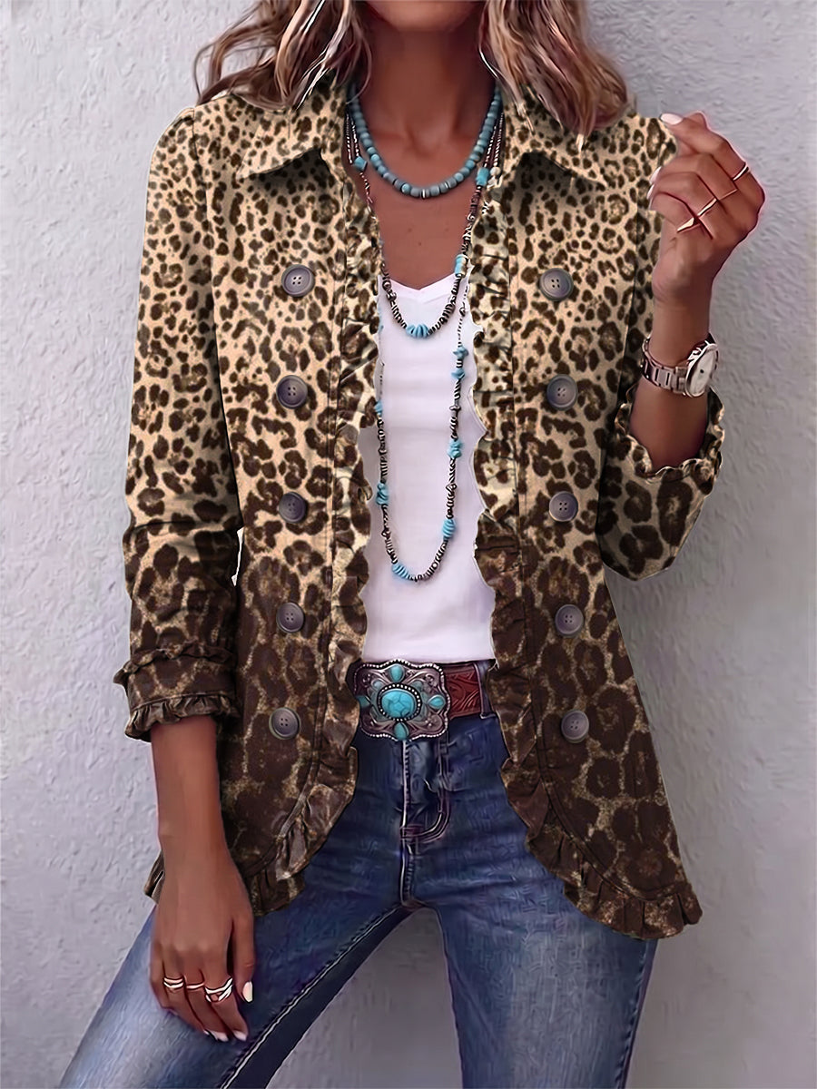 Chaqueta leopardo suave Nazaret