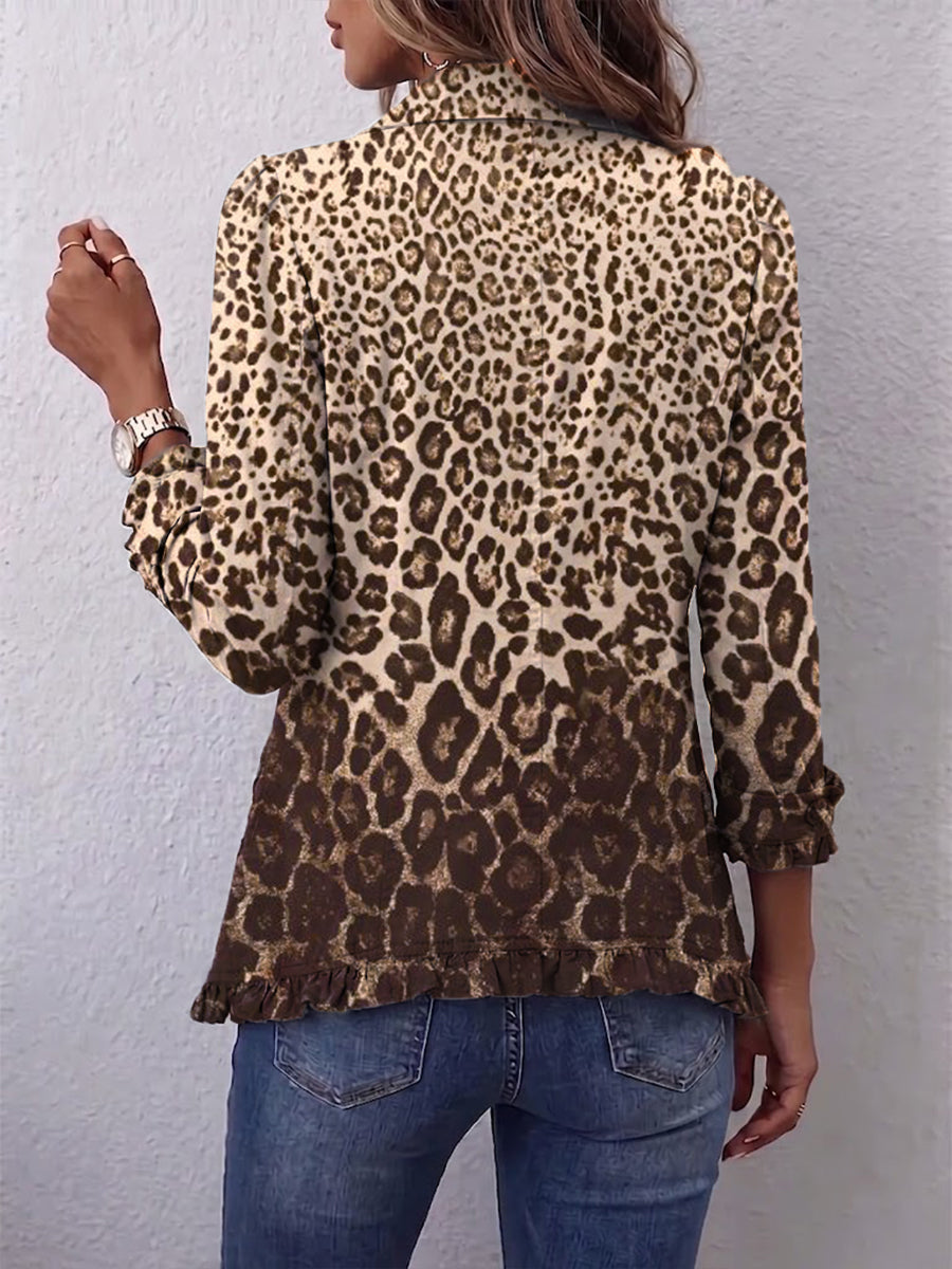 Chaqueta leopardo suave Nazaret