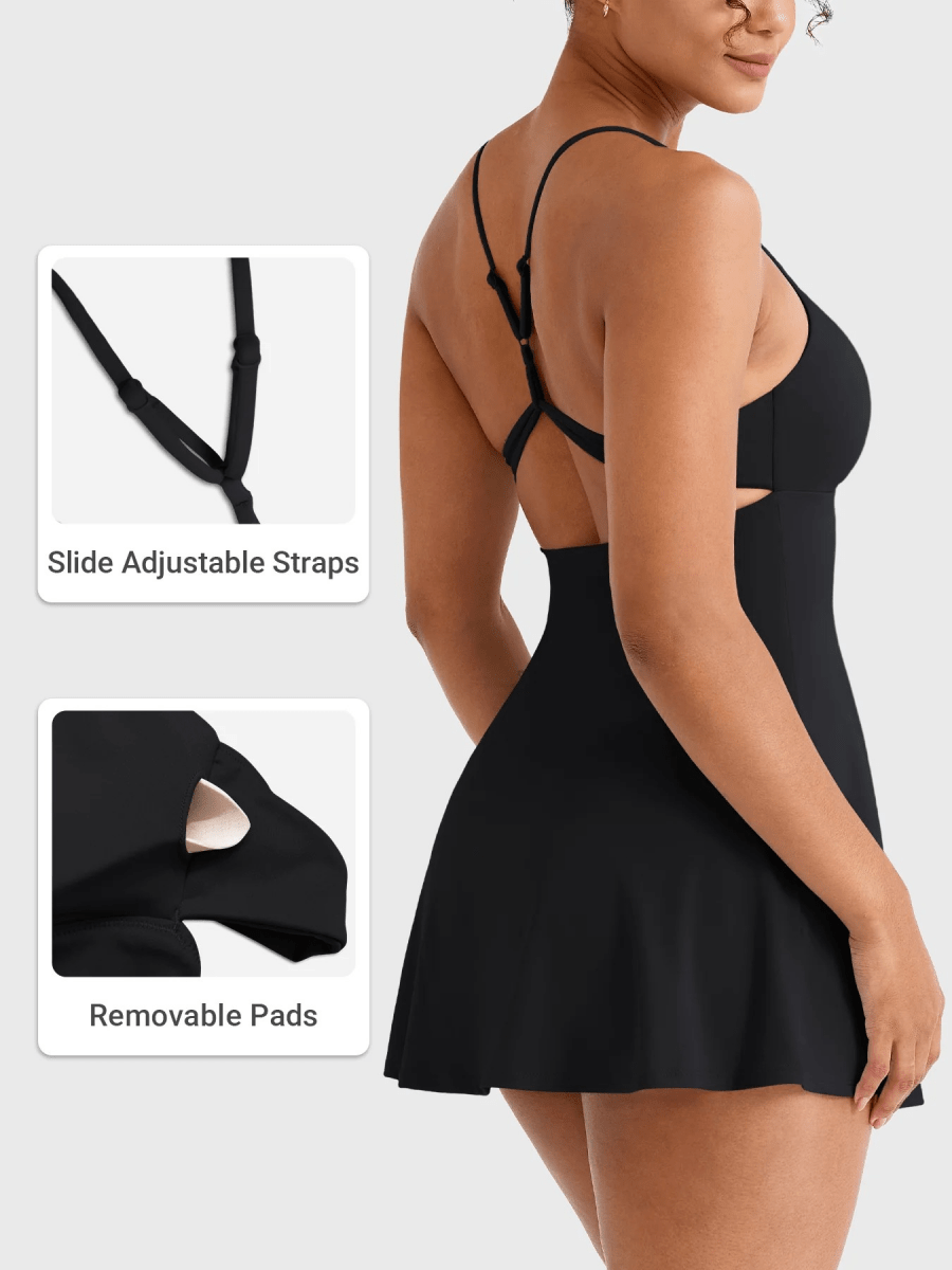 SERENA™ Open Back Court Dress