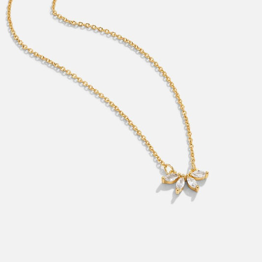 Collar con hoja de cristal Iris